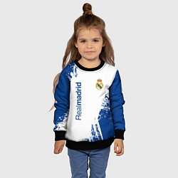 Свитшот детский Реал Мадрид краска, цвет: 3D-черный — фото 2
