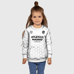 Свитшот детский Atletico Madrid Champions Униформа, цвет: 3D-белый — фото 2