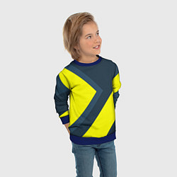 Свитшот детский Геометрическая Стрелка, цвет: 3D-синий — фото 2