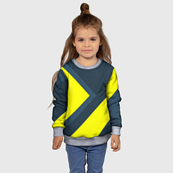 Свитшот детский Геометрическая Стрелка, цвет: 3D-меланж — фото 2