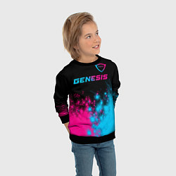 Свитшот детский Genesis Neon Gradient, цвет: 3D-черный — фото 2