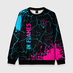 Свитшот детский In Flames Neon Gradient, цвет: 3D-черный