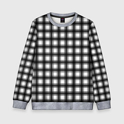 Детский свитшот Black and white trendy checkered pattern