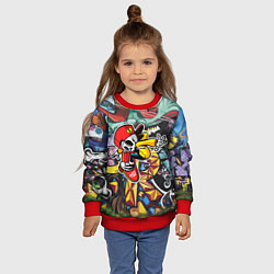 Свитшот детский Cool skater, цвет: 3D-красный — фото 2