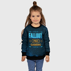 Свитшот детский Игра Fallout: PRO Gaming, цвет: 3D-черный — фото 2