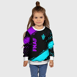 Свитшот детский Фредди - neon, цвет: 3D-белый — фото 2