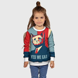 Свитшот детский YES WE CAN T, цвет: 3D-белый — фото 2