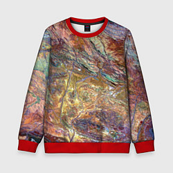 Свитшот детский Горная порода возраст которых превышает 3,6 миллиа, цвет: 3D-красный