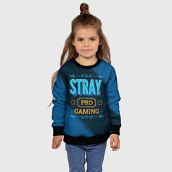 Свитшот детский Игра Stray: pro gaming, цвет: 3D-черный — фото 2
