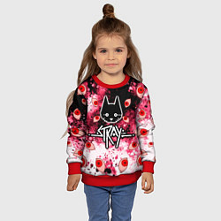 Свитшот детский STRAY HORROR, цвет: 3D-красный — фото 2