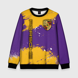 Свитшот детский PORSCHE- LAKERS COLORS, цвет: 3D-черный