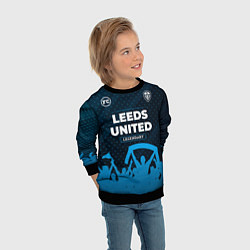 Свитшот детский Leeds United legendary форма фанатов, цвет: 3D-черный — фото 2