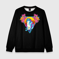 Свитшот детский Неоновый Малыш Чимс, цвет: 3D-черный