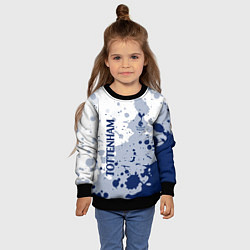 Свитшот детский Tottenham hotspur Брызги красок, цвет: 3D-черный — фото 2