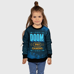 Свитшот детский Игра Doom: pro gaming, цвет: 3D-черный — фото 2