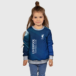 Свитшот детский Liverpool Соты Абстракция, цвет: 3D-меланж — фото 2