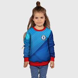 Свитшот детский Chelsea Абстракция, цвет: 3D-красный — фото 2