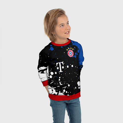 Детский свитшот Bayern munchen Краска / 3D-Красный – фото 3