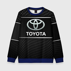 Свитшот детский Toyota Карбон, цвет: 3D-синий