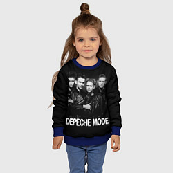 Свитшот детский Depeche Mode - black & white portrait, цвет: 3D-синий — фото 2