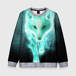 Свитшот детский Волк из света, цвет: 3D-меланж
