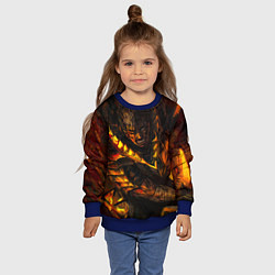 Свитшот детский Берсерк Гатс В Огне, цвет: 3D-синий — фото 2