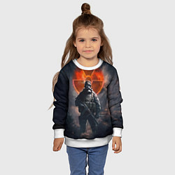 Свитшот детский STALKER Боец Долга, цвет: 3D-белый — фото 2