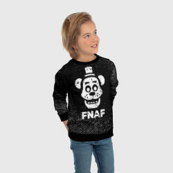 Свитшот детский FNAF с потертостями на темном фоне, цвет: 3D-черный — фото 2