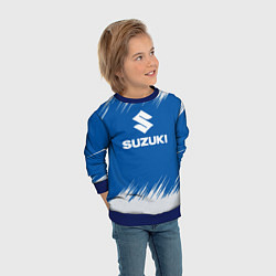 Свитшот детский Suzuki - sport, цвет: 3D-синий — фото 2