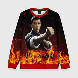 Свитшот детский ИП МАН - в огне, цвет: 3D-красный