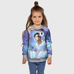 Свитшот детский BTS JK, цвет: 3D-меланж — фото 2