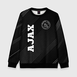 Свитшот детский Ajax sport на темном фоне: надпись, символ, цвет: 3D-черный