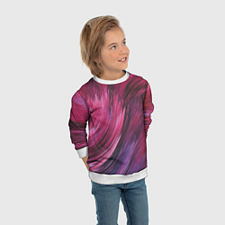 Свитшот детский Текстура буря красок, цвет: 3D-белый — фото 2