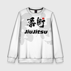 Свитшот детский Джиу-джитсу Jiu-jitsu, цвет: 3D-белый