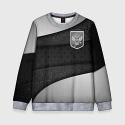 Детский свитшот Черно-белый герб России