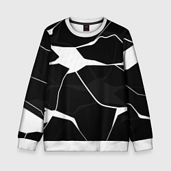 Свитшот детский Черно-белая классика, цвет: 3D-белый