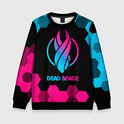 Свитшот детский Dead Space - neon gradient, цвет: 3D-черный