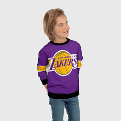 Свитшот детский LA Lakers NBA, цвет: 3D-черный — фото 2