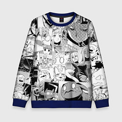 Свитшот детский Да я паук и что с того pattern, цвет: 3D-синий