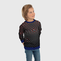 Свитшот детский Imitation snake skin - pattern, цвет: 3D-синий — фото 2