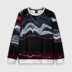 Детский свитшот Волнообразные следы белого и красного песка