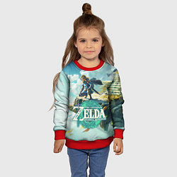 Свитшот детский The Legend of Zelda: Tears of the Kingdom Линк, цвет: 3D-красный — фото 2