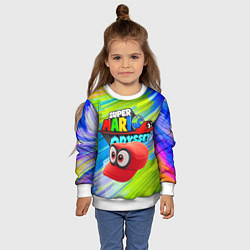 Свитшот детский Super Mario Odyssey - Nintendo - Бейсболка, цвет: 3D-белый — фото 2