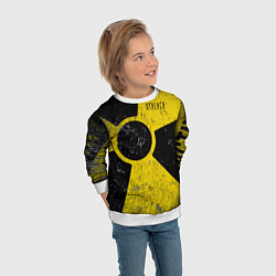 Свитшот детский STALKER радиационная опасность, цвет: 3D-белый — фото 2