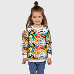 Свитшот детский Skzoo stickers characters, цвет: 3D-белый — фото 2