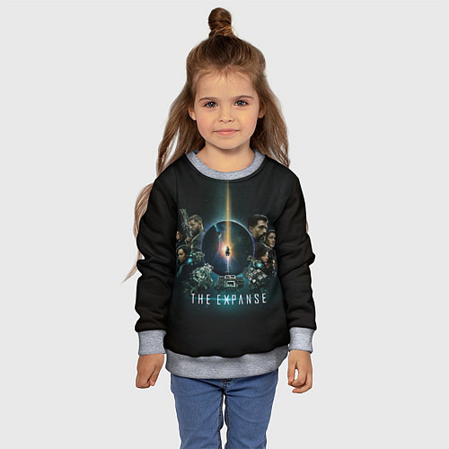 Детский свитшот The Expanse арт / 3D-Меланж – фото 4