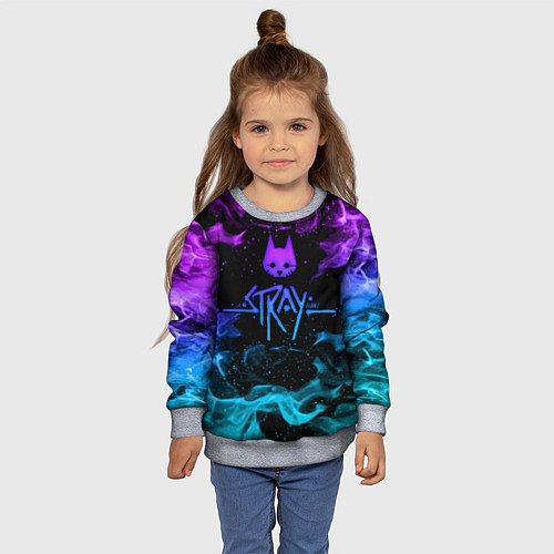 Детский свитшот Stray fire / 3D-Меланж – фото 4