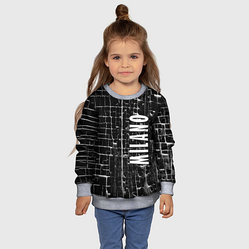 Детский свитшот Milano - autumn - winter 2025 / 3D-Меланж – фото 4