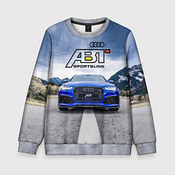 Свитшот детский Audi ABT - sportsline на трассе, цвет: 3D-меланж