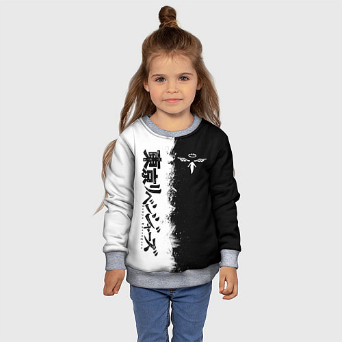 Детский свитшот Токийские мстители : Банда Вальгала / 3D-Меланж – фото 4